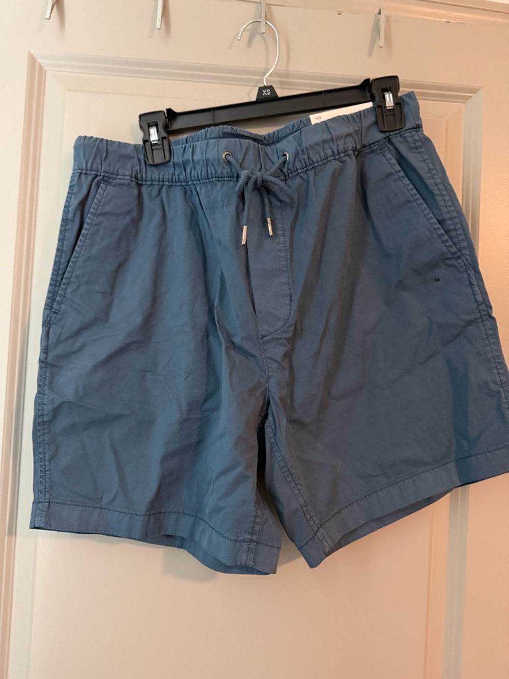 American Eagle Outfitters Men's Slate Blue Drawstring Cargo Shorts